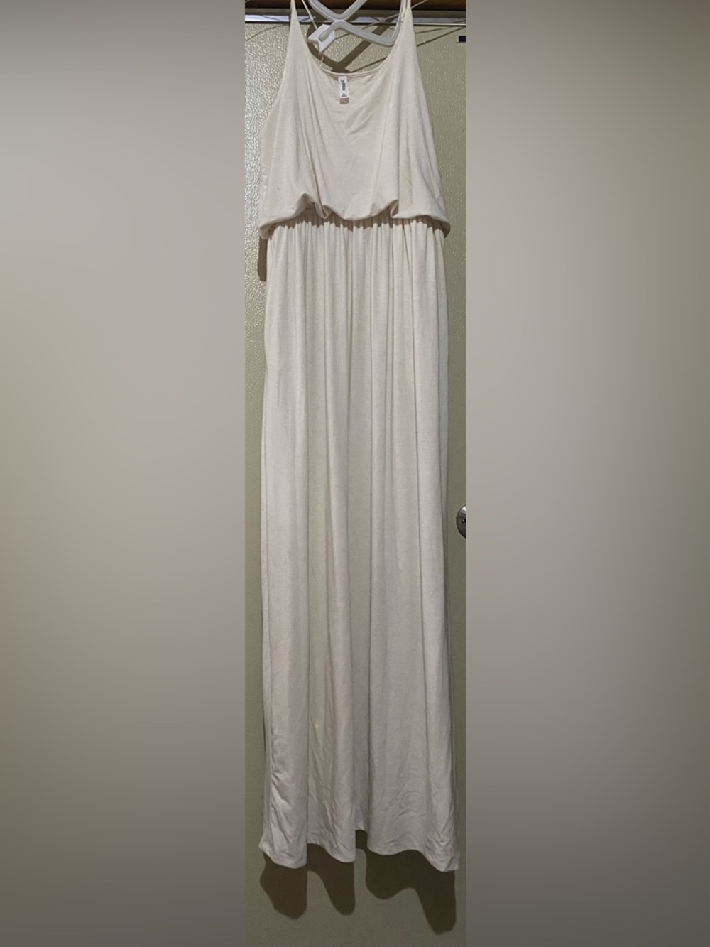 Zenana Outfitters Cream Scoop Neck Tank Top Dress